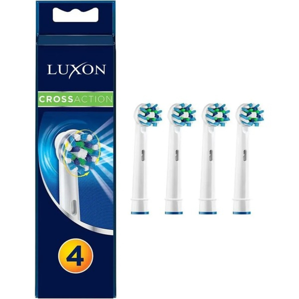 Luxon Crossaction Oral-B Uyumlu 4 Adet Diş Fırçası Başlığı - Beyaz Şarjlı Diş Fırçası ve Aksesuarları Fiyatı