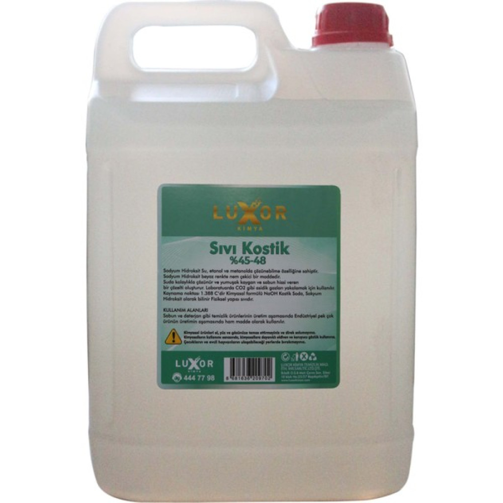 Luxor Kimya %45-48 Sıvı Kostik 7.5 kg - 1 Nalburiye & Hırdavat Fiyatı