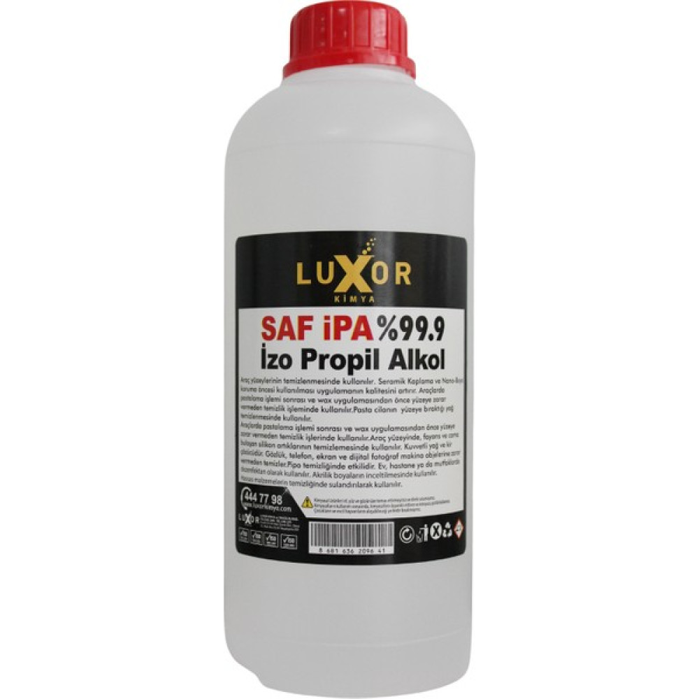 Luxor Kimya %99.9 Saf Ipa Izo Propil Yüzey Temizleyici  1 Lt Parlatıcı ve Temizleyiciler Fiyatı