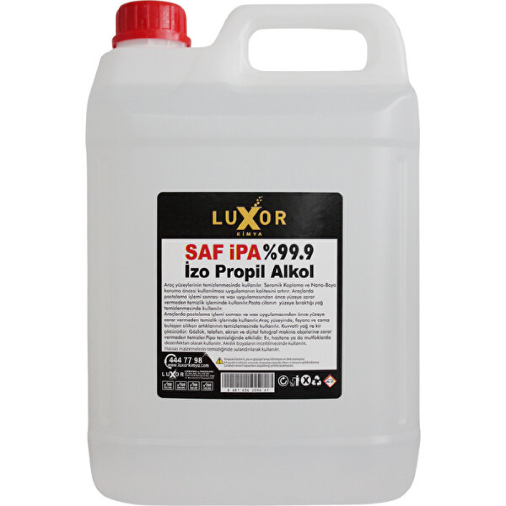 Luxor Kimya %99.9 Saf Ipa Izo Propil Yüzey Temizleyici  5 Lt Parlatıcı ve Temizleyiciler Fiyatı