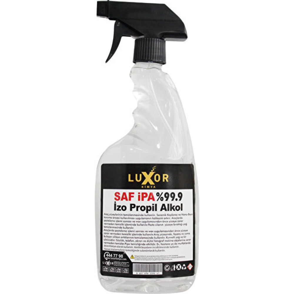 Luxor Kimya %99.9 Saf Ipa Izo Propil Yüzey Temizleyici 750 ml Parlatıcı ve Temizleyiciler Fiyatı