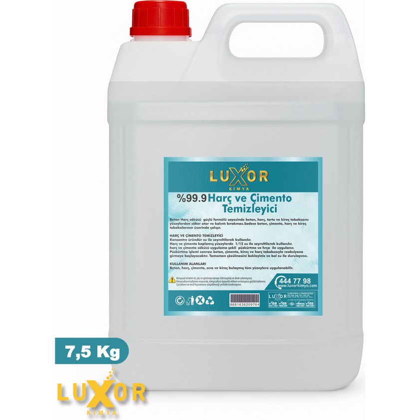 Luxor Kimya Beton Harç ve Çimento Temizleyici 7,5 kg Diğer Fiyatı