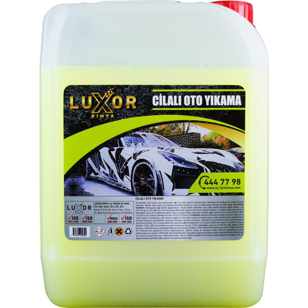 Luxor Kimya Cilalı Oto Şampuanı 20 Kg Oto Yıkama Ürünleri Fiyatı