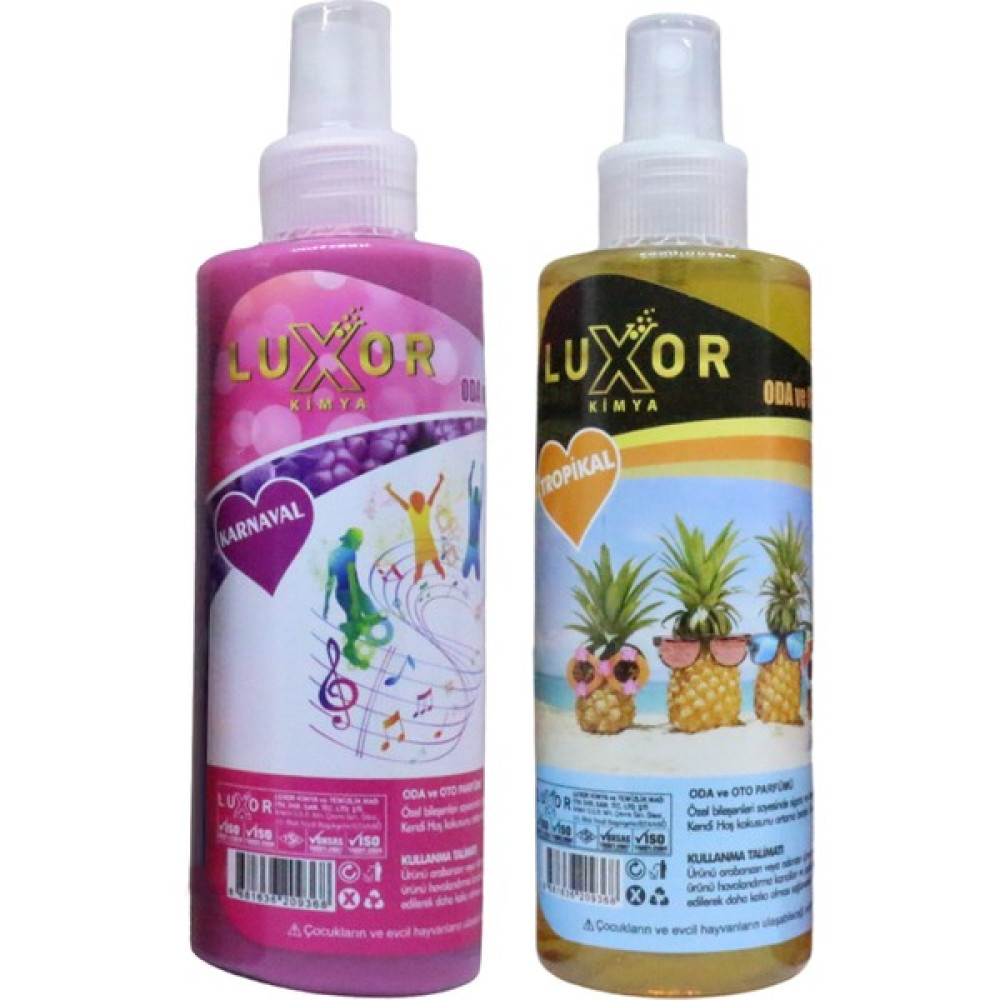 Luxor Kimya Ev ve Oto Kokusu 2'li Set Karnaval+Tropikal 200 ml Oto Boyaları Fiyatı