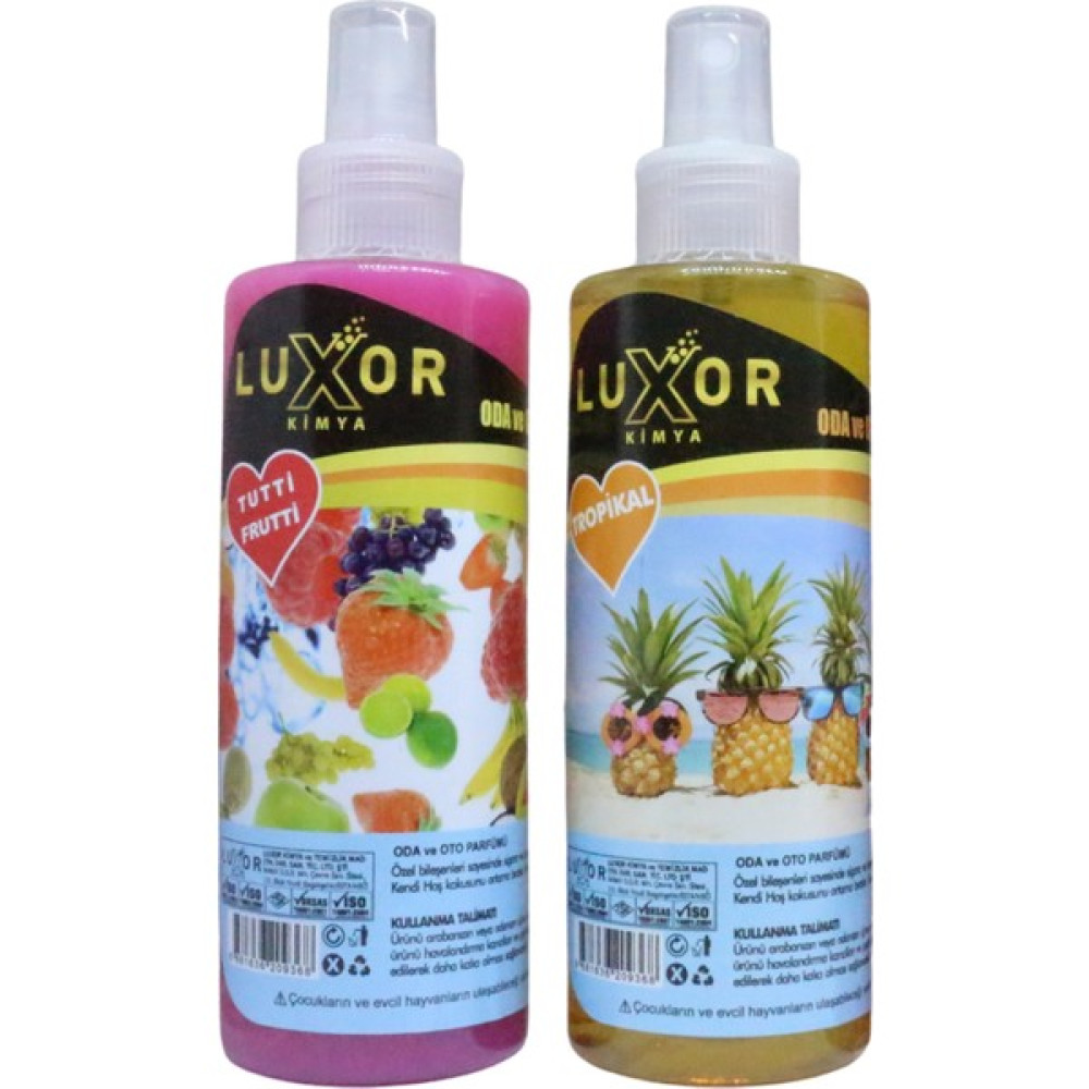 Luxor Kimya Ev ve Oto Kokusu 2'li Set Tropikal+Tutti Frutti 200 ml Oto Boyaları Fiyatı