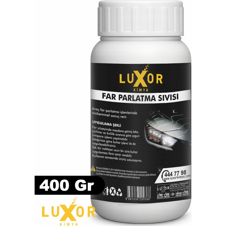 Luxor Kimya Far Parlatma Sıvısı 400 gr (Buharlı Kullanım İçin) Diğer Fiyatı