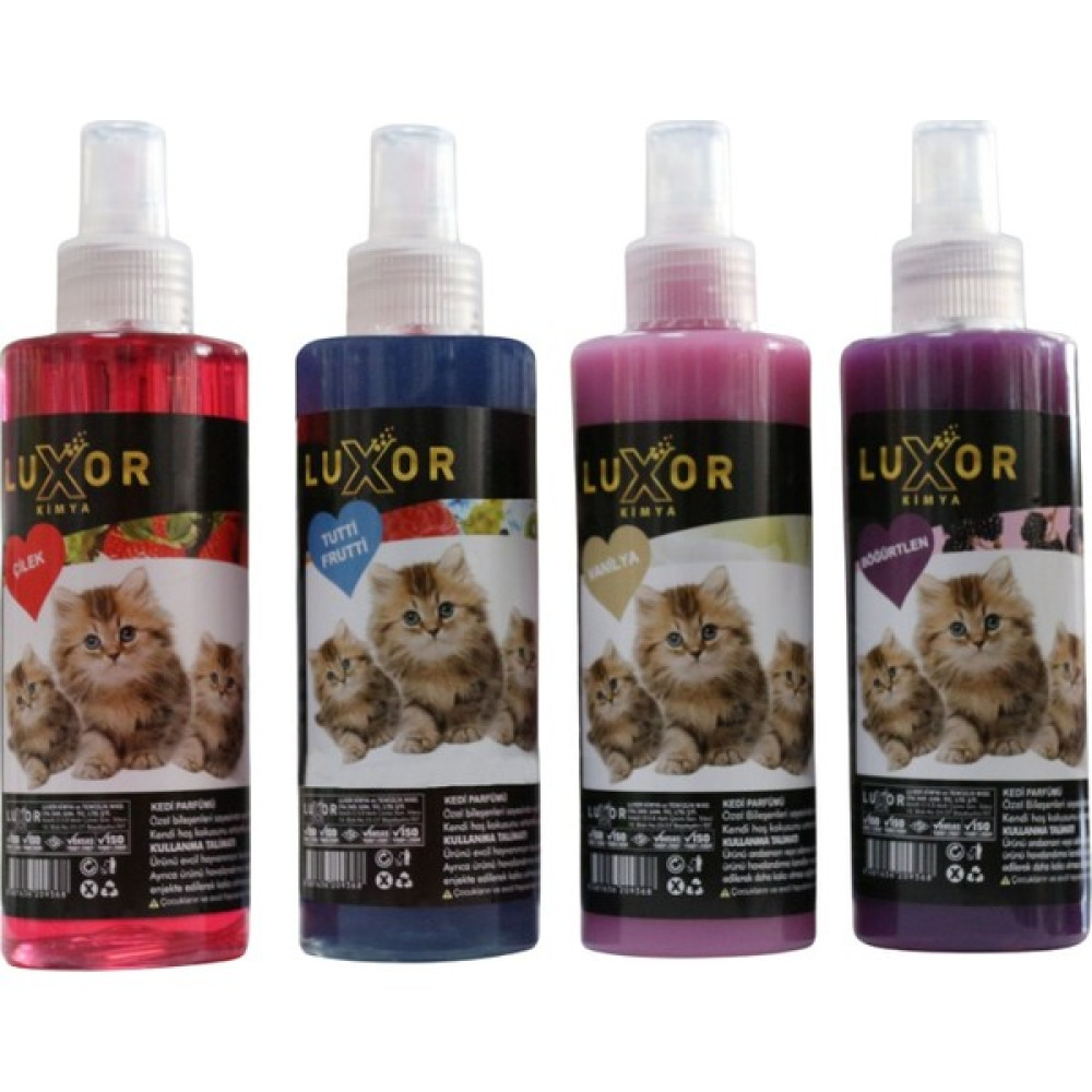 Luxor Kimya Kedi Parfümü Çilek - Tuttifrutti - Vanilya - Böğürtlen Aromalı 200 ml Oto Boyaları Fiyatı