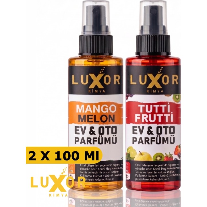 Luxor Kimya Oto Parfümü Mango Kavun & Tutti Frutti 100 ml | Oto Kokusu | Araç Parfümü | Sprey Oto Kokusu Parfümler Fiyatı
