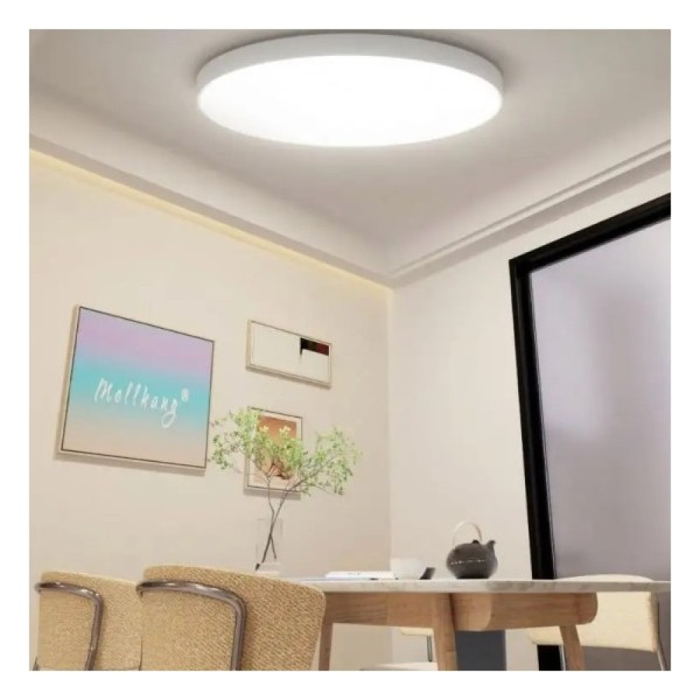 Lüxs Home Tavana Sıfır Yuvarlak LED Panel Spot Lamba Glop Aplik Armatür Avize 6500K Beyaz Renk - Beyaz Işık Aplikler Fiyatı