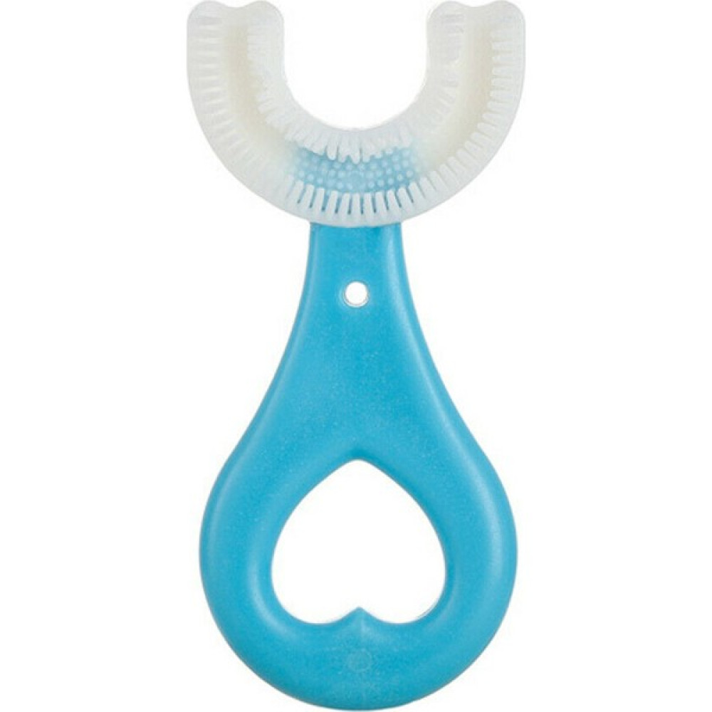 Luxuitems U-Şekilli Diş Fırçası Çocuk Silikonu 360 ° Kapsamlı Temizleme Diş Fırçası - Mavi Diş Fırçaları Fiyatı