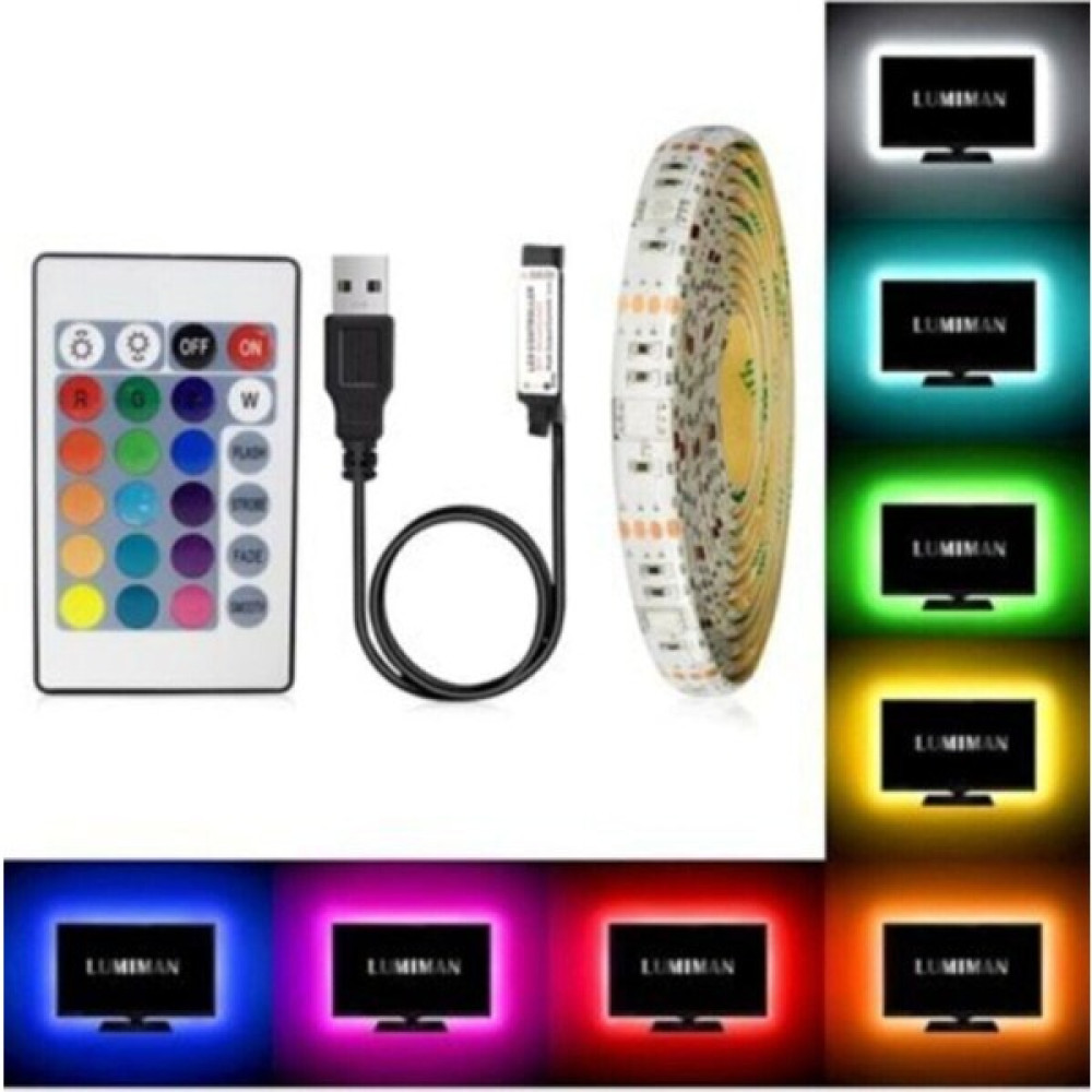 Luxuriant Tv Arkası 1,5 Metre Uzaktan Kumandalı Rgb LED Şerit Aydınlatma Seti Led Aydınlatmalar Fiyatı
