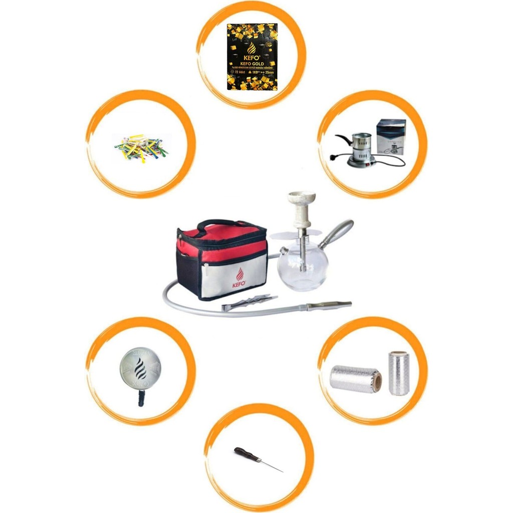 luxurianthome Kefo Bombus Eko Paket - Kefo Bombus Nargile Takımı - Kömür - Magma - Galvaniz Ocak-Sipsi-Iğne Diğer Fiyatı