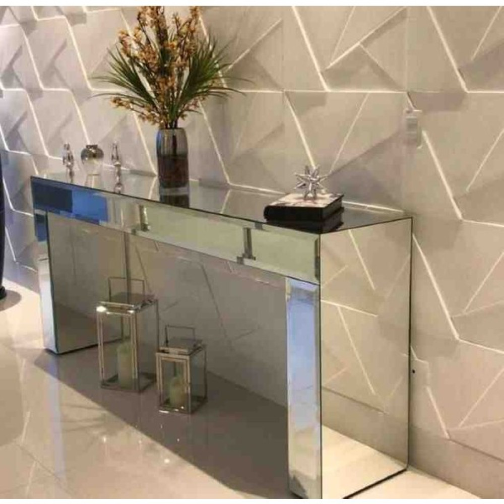 Luxury Villa Luxury Aynalı Dresuar 130X36 Yükseklik 80CM Değişik Ayna Rengi ve Ölçüde Üretilir Dresuar / Makyaj Masası Fiyatı