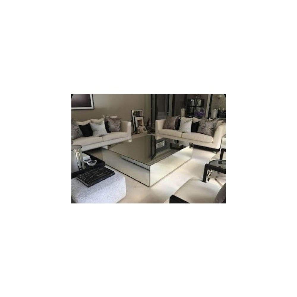 Luxury Villa Luxury Aynalı Orta Sehpa 100X100 Yükseklik 36 cm Değişik Ölçü ve Renk Uygulanır Orta Sehpa Fiyatı