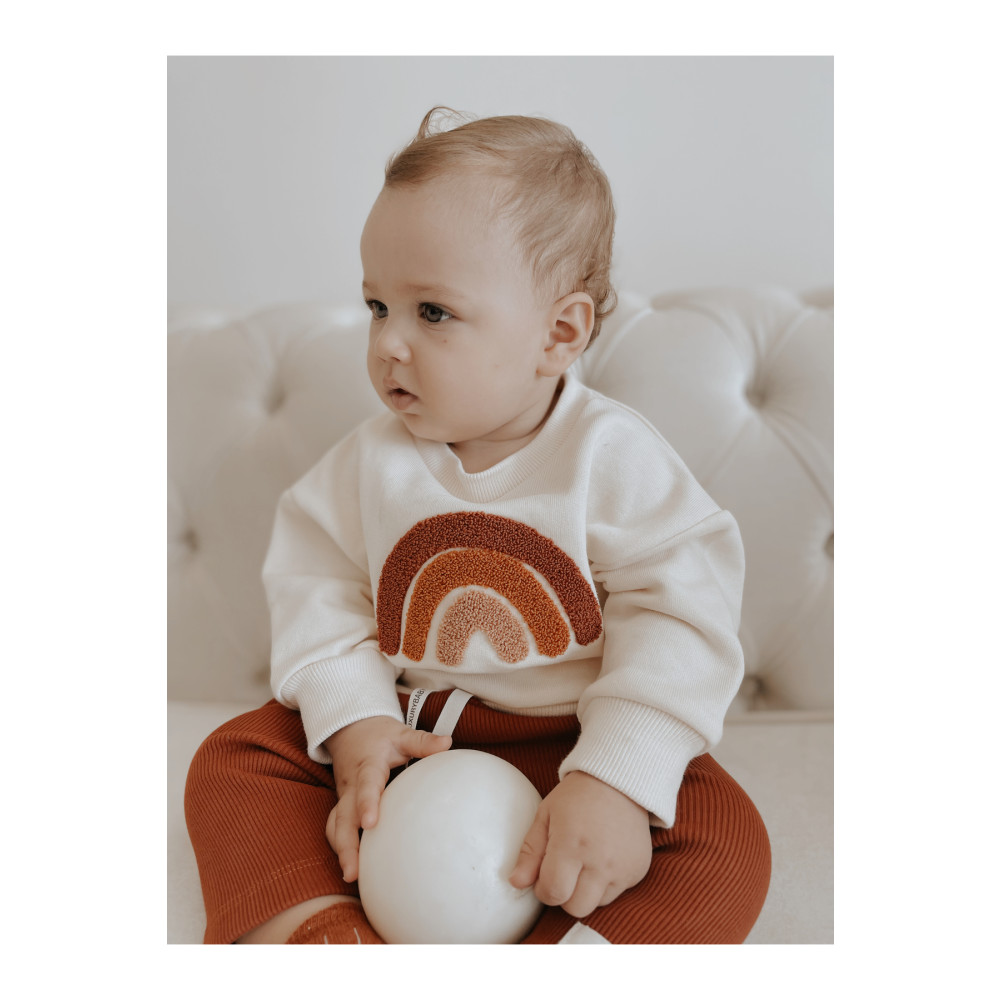 LuxuryBaby Organik Gökkuşaklı Kiremit Bebek Takım 9 - 12 Ay Beden Bebek Giyim-Tekstil Fiyatı
