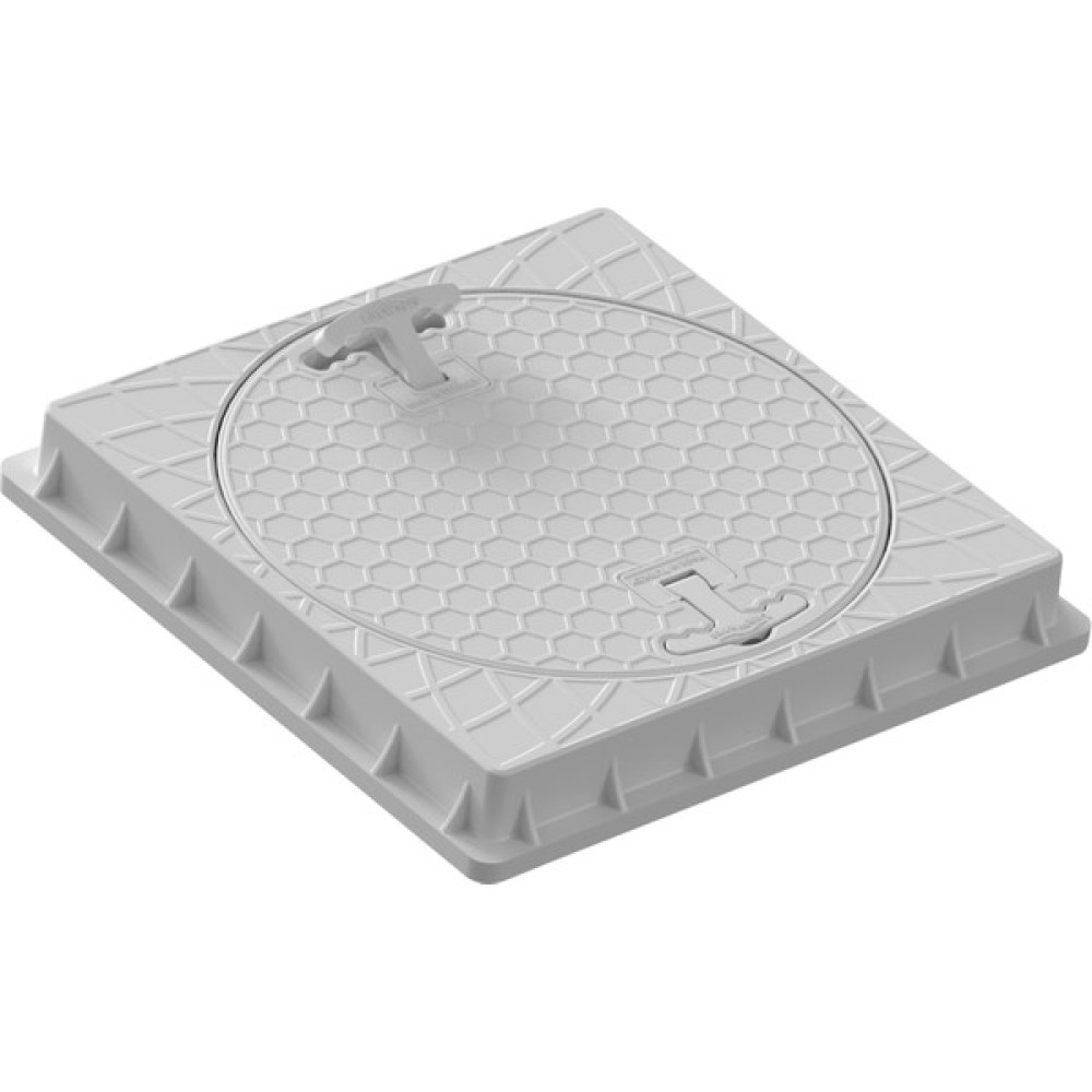 Luxwares Ø 400 mm Kare El Tutamaklı Plastik Rögar Menhol Kapak ve Çerçeve Bataryalar & Musluklar Fiyatı