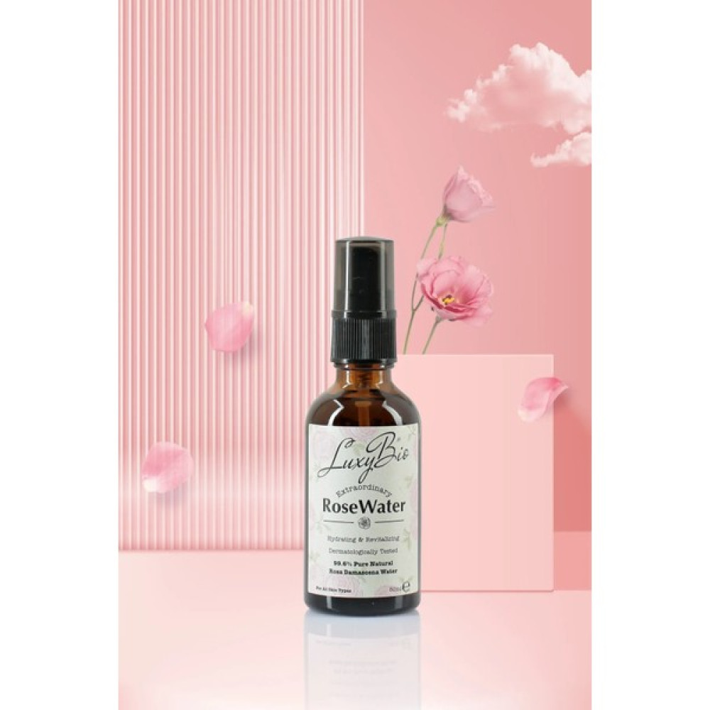 Luxy Bio Saf Gül Suyu Sprey Tonik, Seyahat Boy 50 ml Cilt Temizleme ve Peeling Fiyatı
