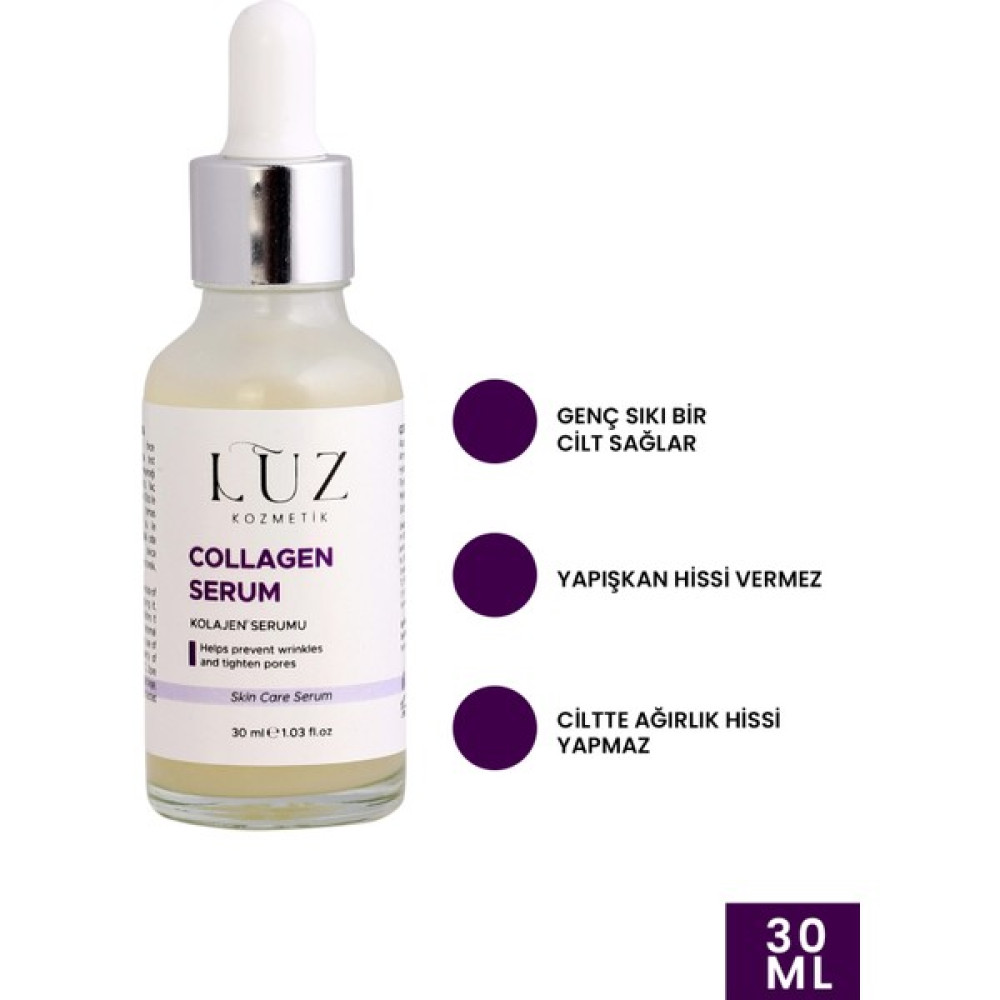 Luz Kozmetik & Gözenek Sıkılaştırıcı Kolejen Serum 30 ml Anti-Aging / Yaşlanma Karşıtı Fiyatı
