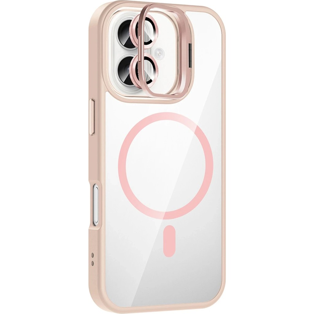 Lvsqvr Joko Apple Iphone 17 Remim Lensli Magsafe Standlı Kapak - Pembe Cep Telefonu Kılıfı Fiyatı