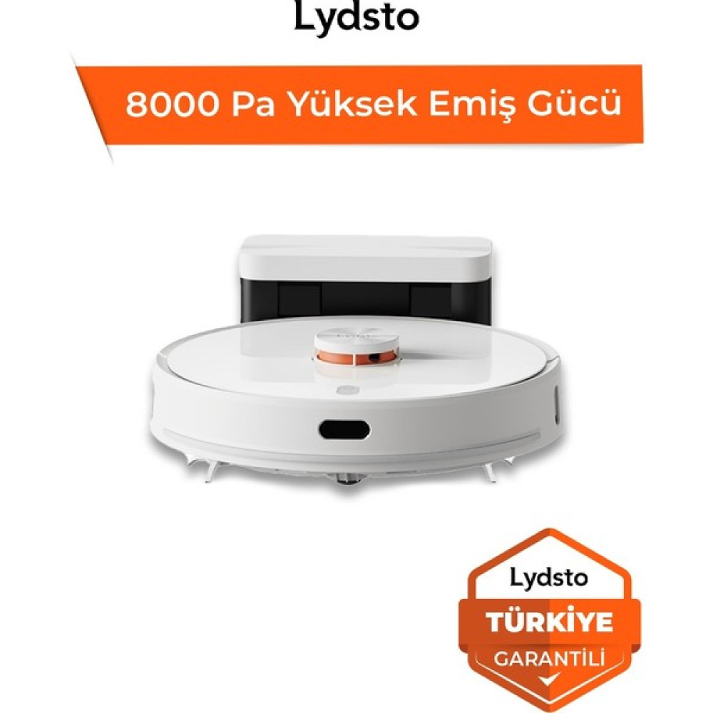 Lydsto S1 D Max Uv Sterilizasyonlu - 8000 Pa - Yapay Zeka Akıllı Robot Süpürge Robot Süpürgeler Fiyatı