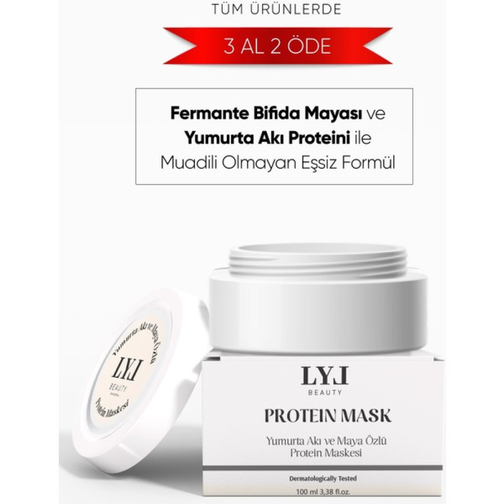 LYL Beauty Yumurta Akı ve Maya Özlü Gözenek Sıkılaştırıcı Yenileyici Cilt Maskesi - Egg White Pore Mask 100 ml - YUMURTA AKI VE MAYA ÖZLÜ MASKE Maskeler Fiyatı