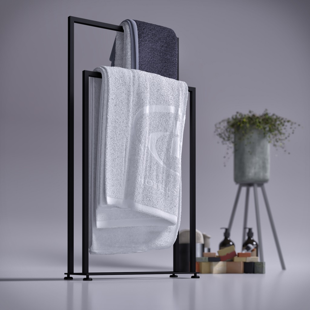 Lyla Concept Manolya Banyo Petek Altı Ikili Metal Havlu Kurutmalığı - Siyah El / Yüz Havlusu Fiyatı
