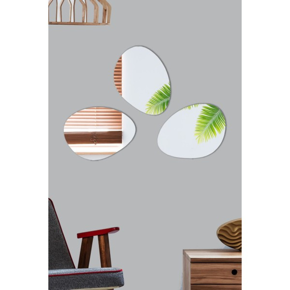 Lyn Home & Decor 3 Lü Asimetrik Ayna - 145 x 43 cm Ayna Fiyatı
