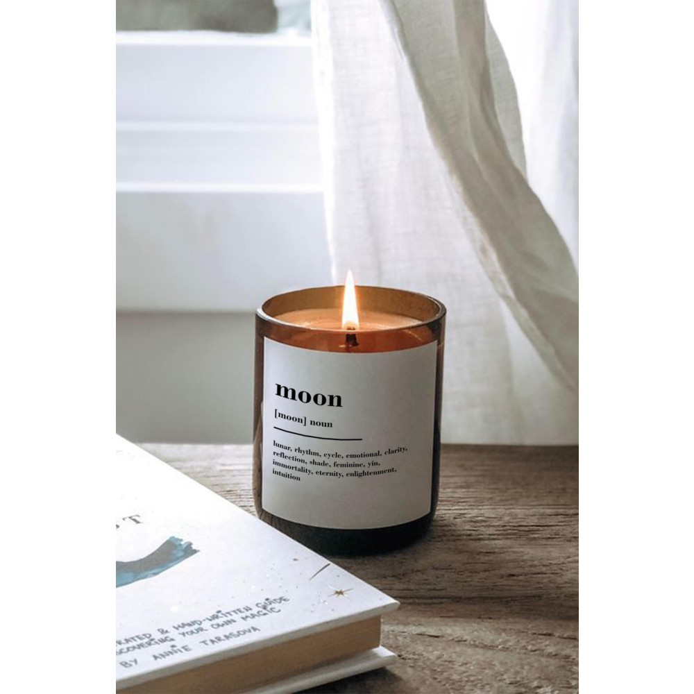 LYN HOME & DECOR Moon Amber Bardak Mum Vanilyalı Dekoratif Mum Fiyatı