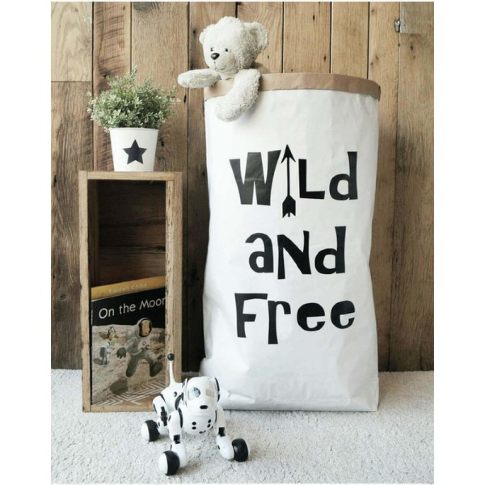 Lyn Home & Decor Wıld And Free  Kağıt Oyuncak Torbası 50 x 80 cm - Beyaz Oto Boyaları Fiyatı