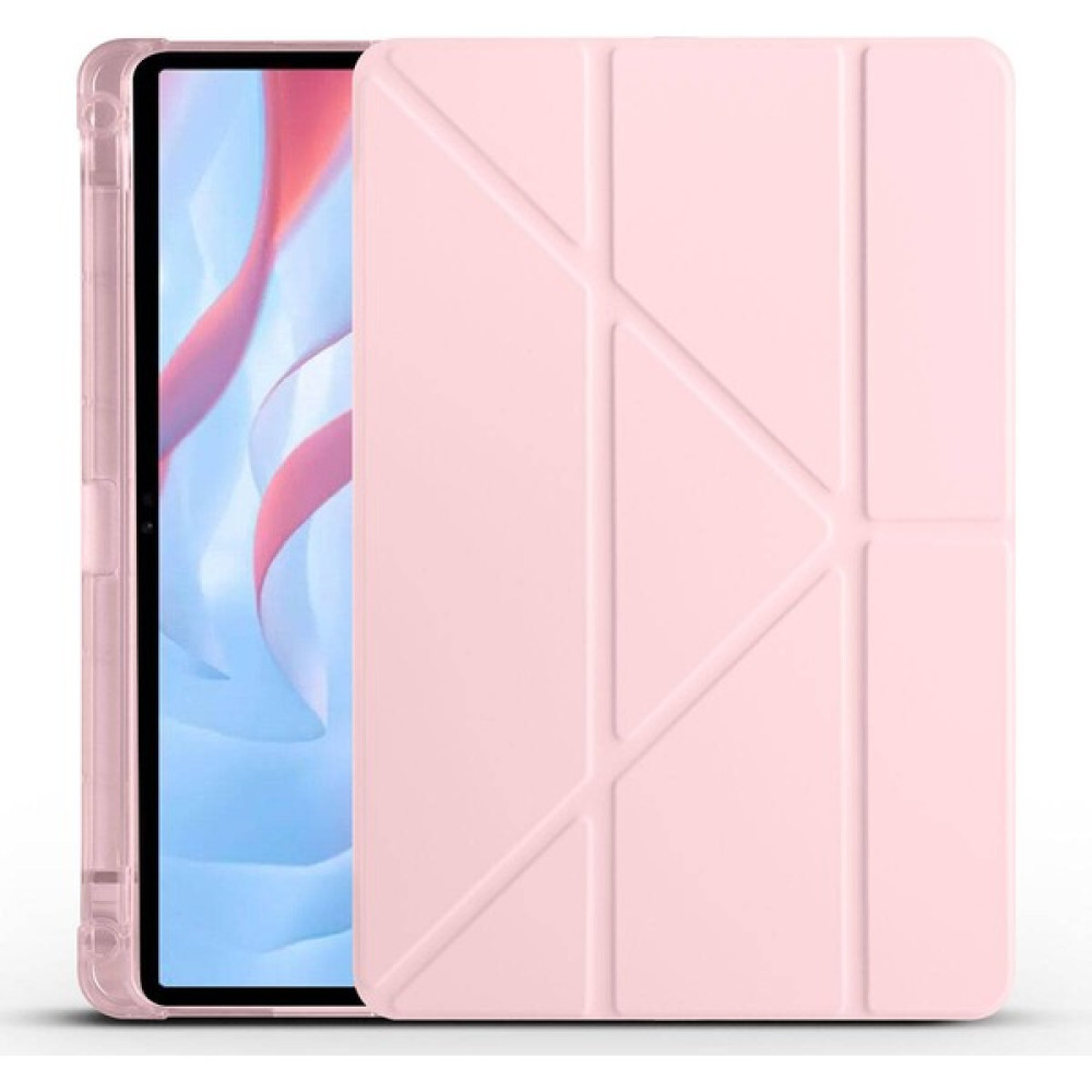 Lyon Tech Huawei Honor X9 11.5' Kılıf Zore Tri Folding Kalem Bölmeli Standlı Kapaklı Kılıf - Rose Gold Tablet Kılıfı Fiyatı