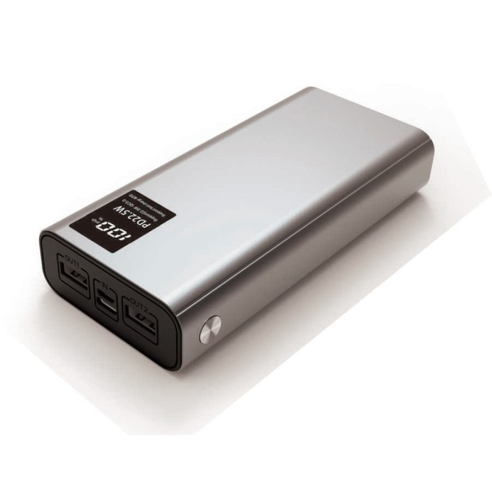 Lyon Tech Zore B-20 Qc 3.0 Hızlı Şarj Özellikli 22.5W LED Göstergeli Taşınabilir Powerbank 20000 Mah - Gri Taşınabilir Şarj Cihazı - Powerbank Fiyatı