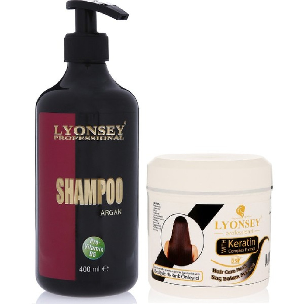 Lyonsey Argan Şampuanı 400 ml + Keratin Komplex Saç Maskesi 500 ml Oto Boyaları Fiyatı