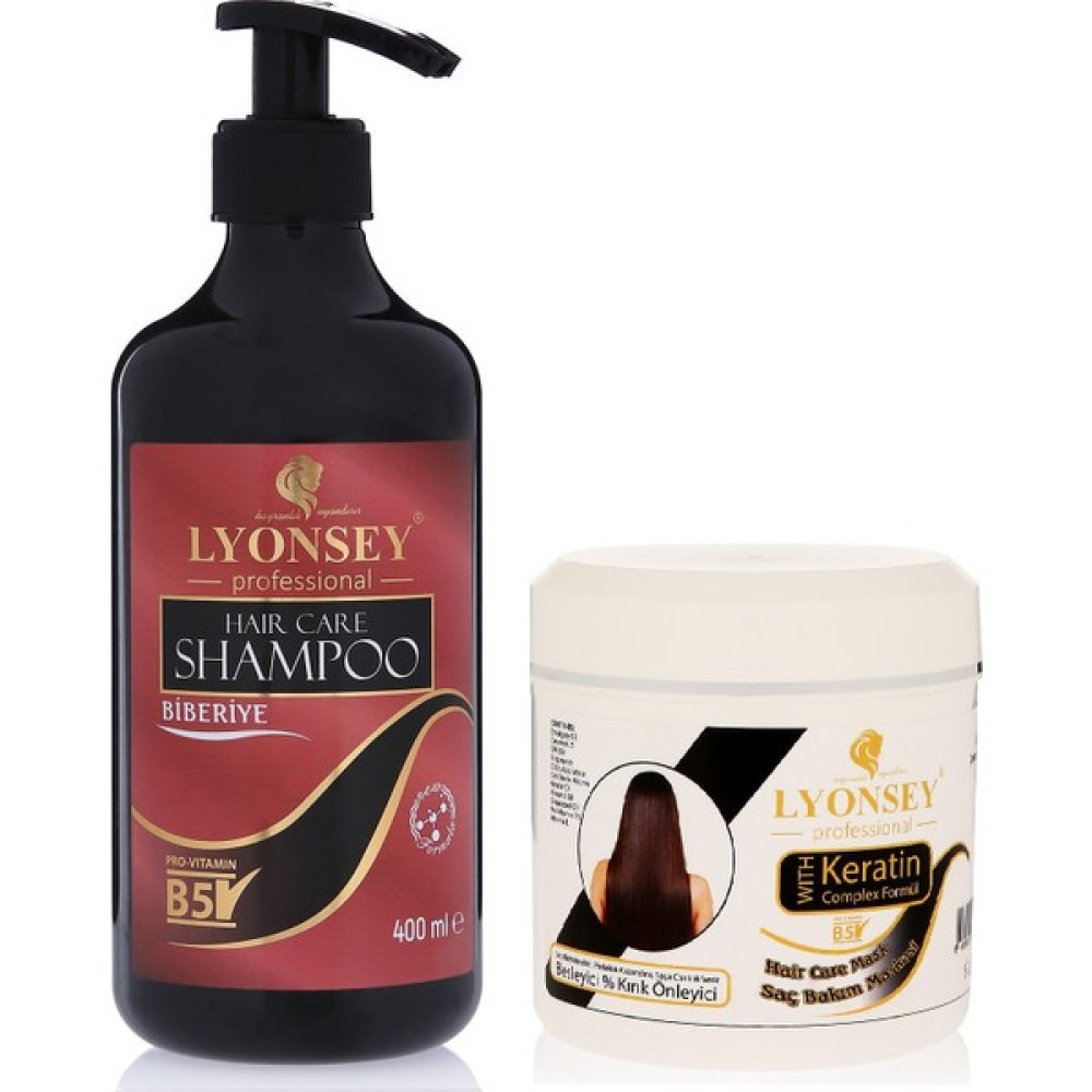 Lyonsey Biberiye Özlü Şampuan 400 ml + Keratin Komplex Saç Maskesi 500 ml Oto Boyaları Fiyatı