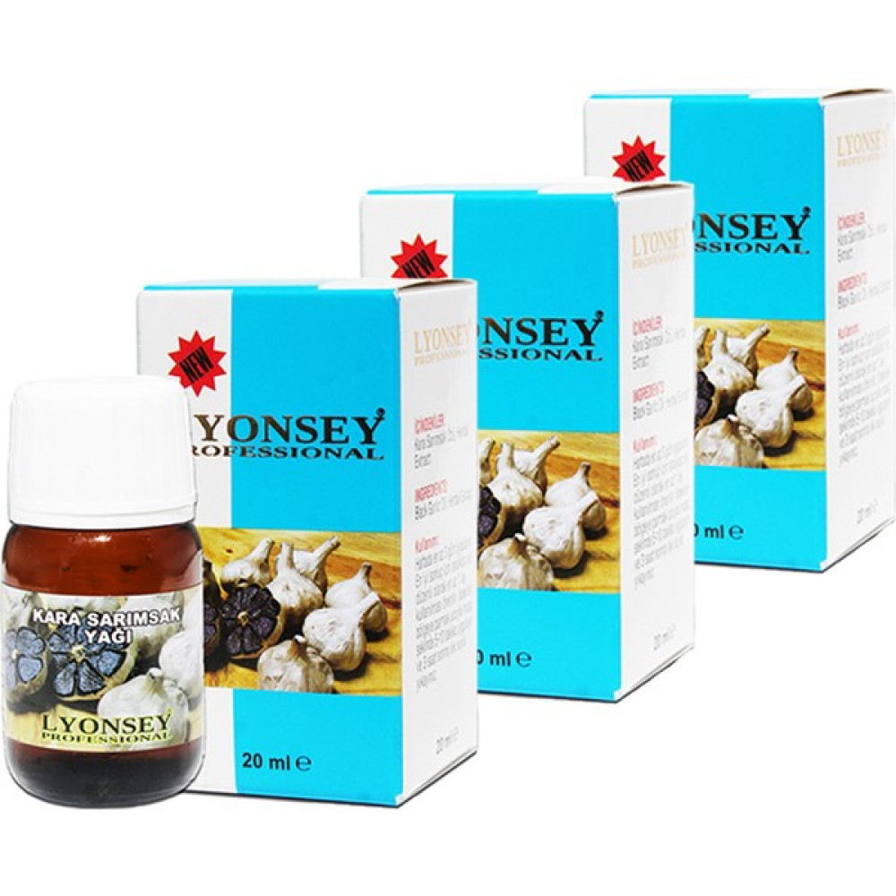 Lyonsey Kara Sarımsak Yağı 20 ml 3 Kutu Oto Boyaları Fiyatı