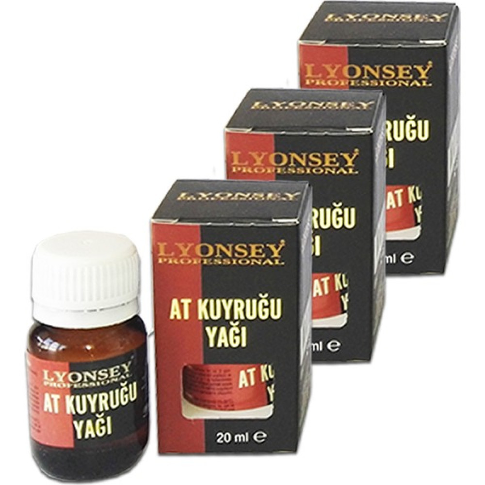 Lyonsey Professional At Kuyruğu Yağı 20 ml 3 Adet Saç Bakım Maskeleri & Serumlar & Spreyler Fiyatı
