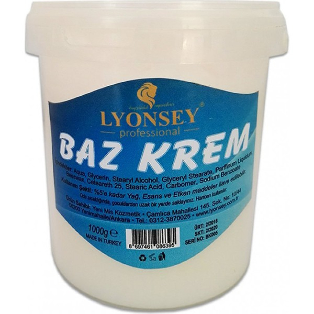 Lyonsey Professional Gold Krem Baz 1000 gr Makyaj Bazı Fiyatı