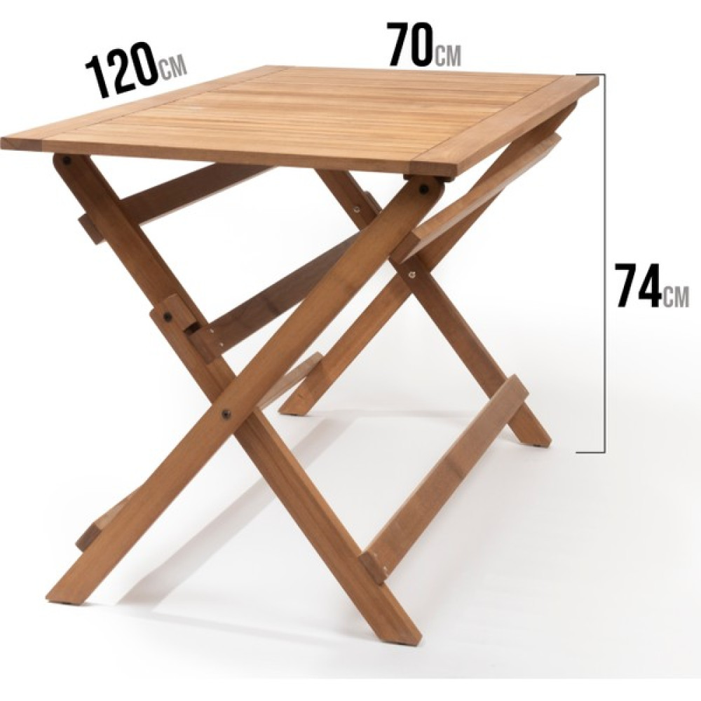 Lyptus Garden 70-120 cm Ahşap Katlanabilir Bahçe Balkon Bistro Masası Bahçe Masası Fiyatı