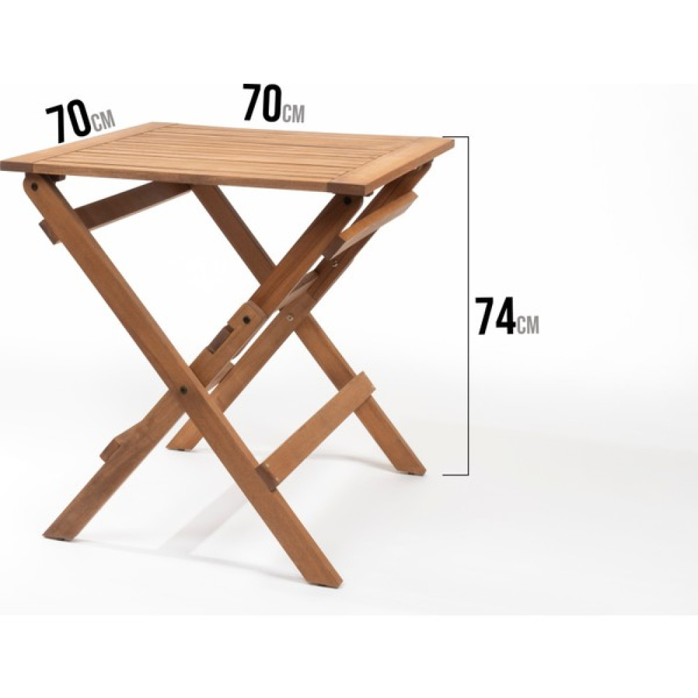 Lyptus Garden 70-70 cm Ahşap Balkon, Bahçe, Bistro, çalışma ve yemek masası Bahçe Masası Fiyatı