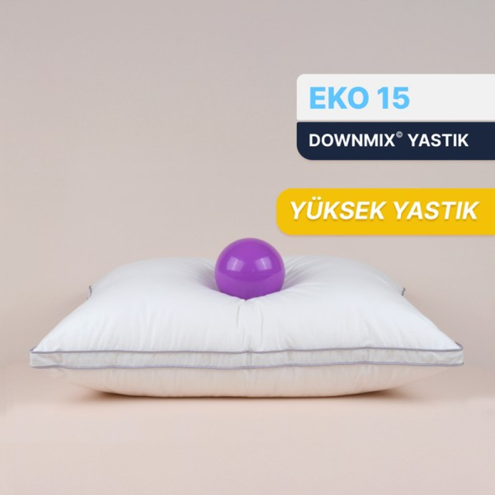 Lyssa Home Eko 15 Downmix Yüksek Kaz Tüyü Yastık 50X70 cm - 50 x 70 cm - Beyaz Yastık Kılıfı Fiyatı