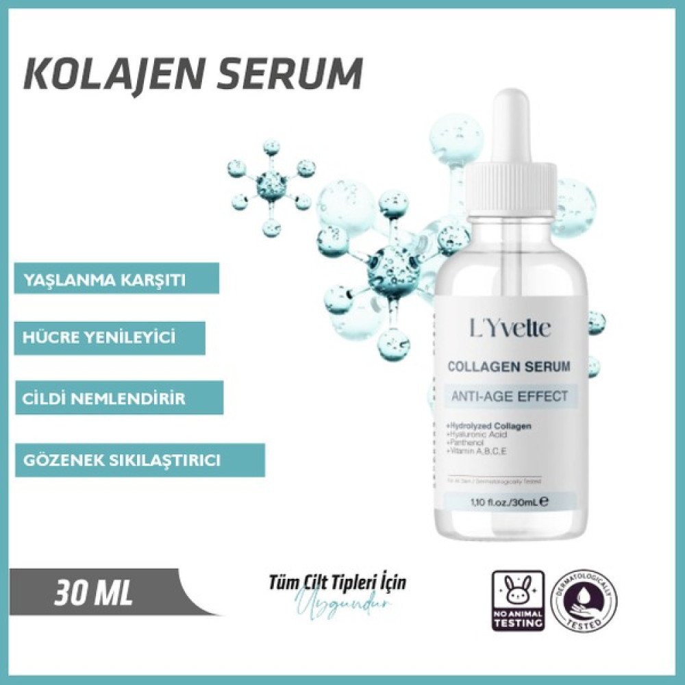 L'yvette Kolajen Serum Yaşlanma Ve Dolgunlaştırıcı Besleyici Cilt Serumu 30ml Anti-Aging / Yaşlanma Karşıtı Fiyatı
