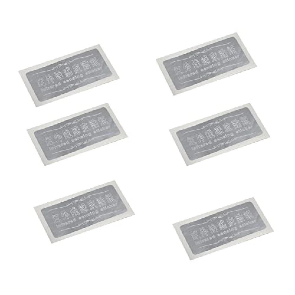 LZLRUN 6Pcs Infrared Sensing Silver Stickers for LED Projector Car Door Step Courtesy Welcome Led Lights (Silver infrade Sensor Stickers)