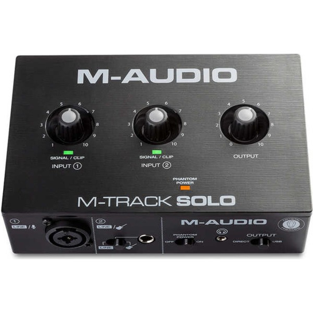 M-Audio M-Track Solo Ses Kartı - Siyah Stüdyo ve Sahne Ekipmanları Fiyatı
