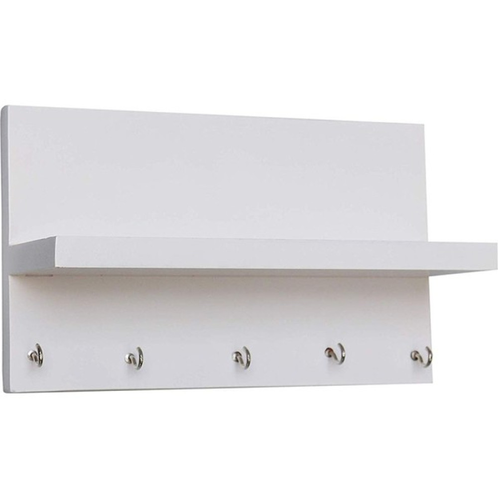 M Design Anahtar Askısı - 5 Kanca Beyaz Anahtarlık Duvar Rafı Eşya Saklama / Düzenleme Fiyatı