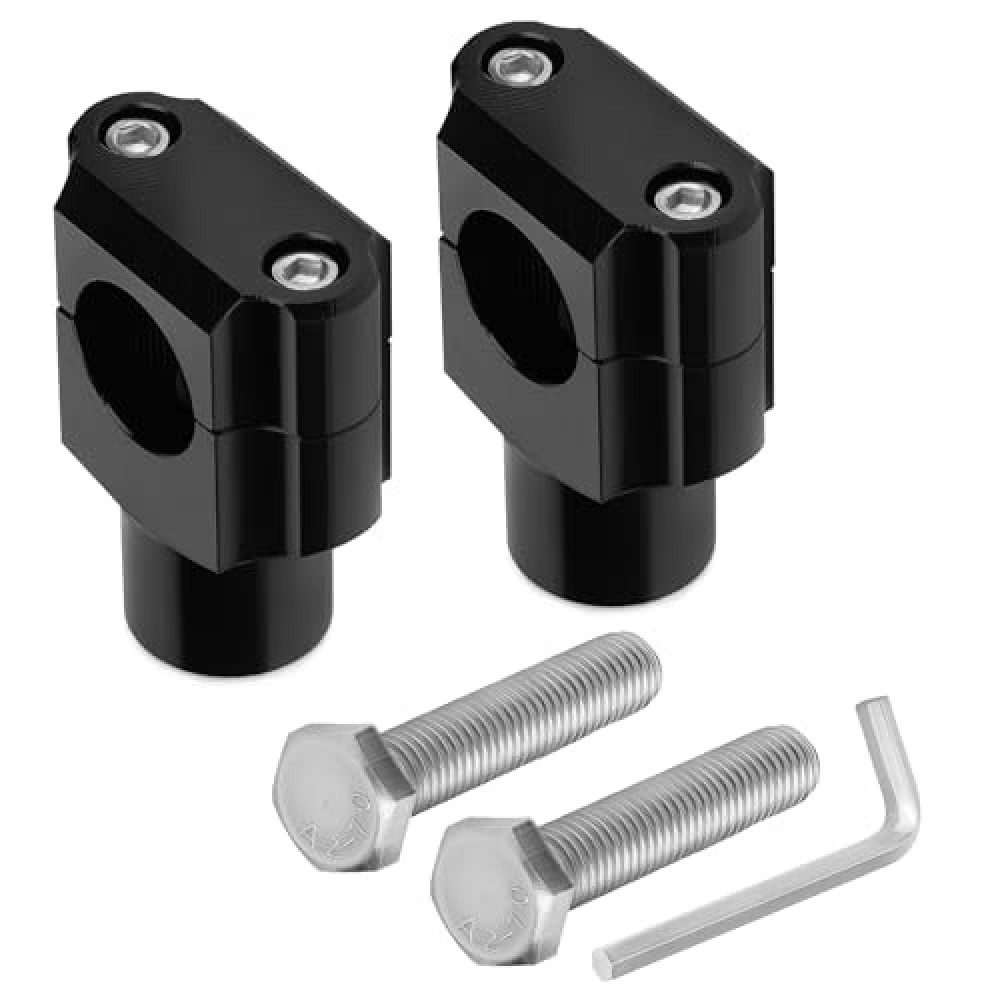 M MATI Heavy Duty 1 Inch Aluminum Alloy Motorcycle Handlebar Risers for All Motorcycle Guzzi Stelvio Suzuki Honda Can-Am Yamaha Handlebar 1"