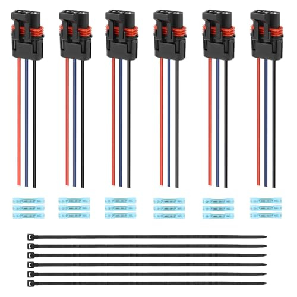 M MATI Pulse Bus Bar Power Plug Pigtail Connector for Polaris Ranger General RZR 1000 900 RS1 Turbo PRO EV 1500 PRO-XD (Red/Blue/Black) 4016007 4018346
