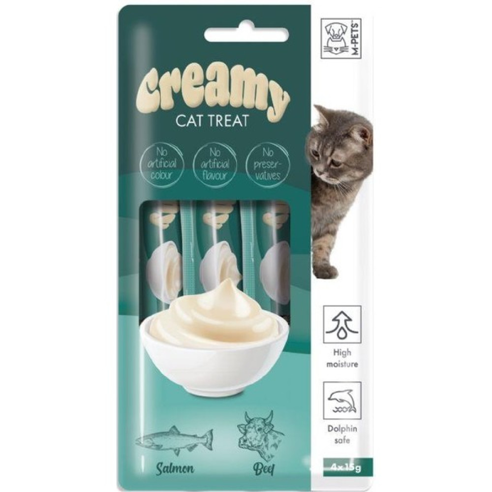 M-Pets Creamy Somon Balıklı Biftekli Kedi Ödülü Evcil Hayvan Ürünleri Fiyatı