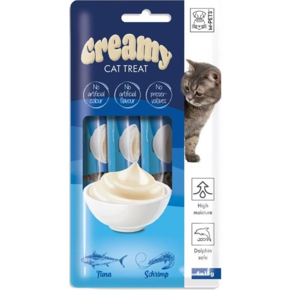 M-Pets Creamy Ton Balıklı Karidesli Kedi Ödülü Evcil Hayvan Ürünleri Fiyatı