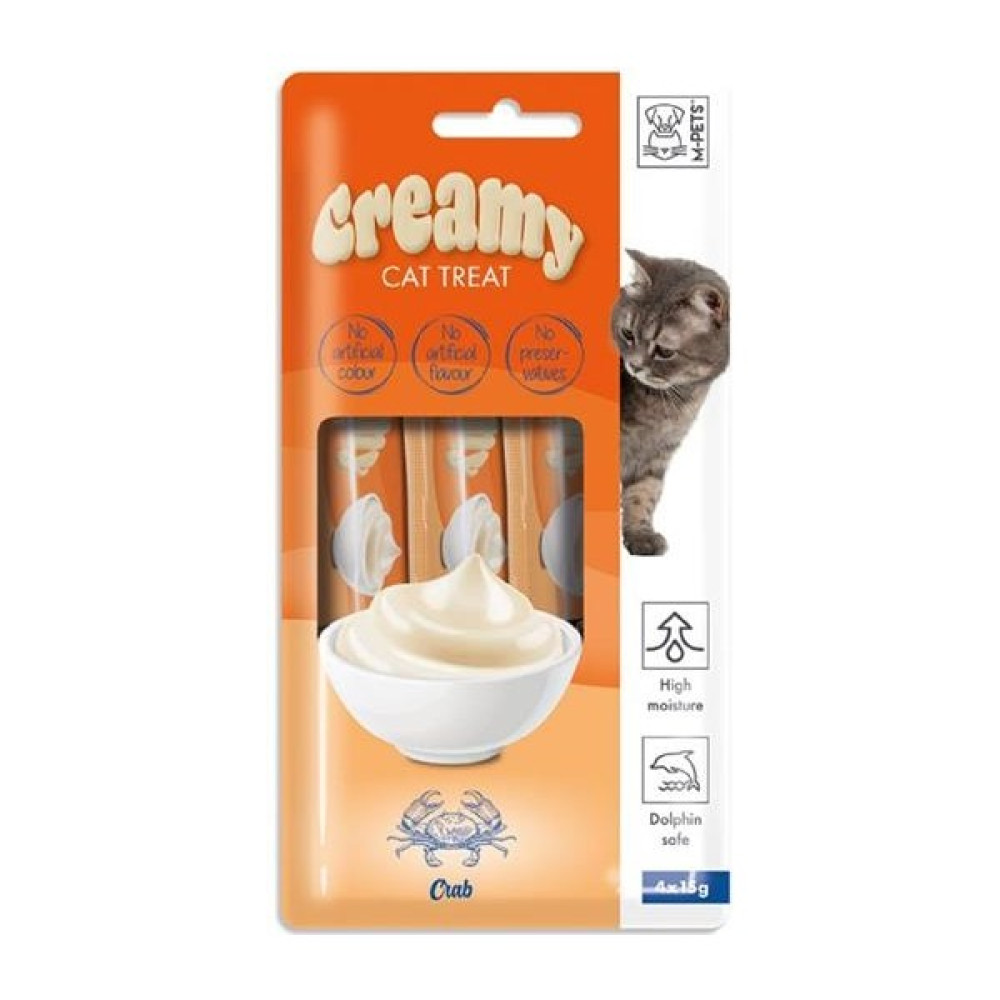 M-PETS Creamy Treats Kedi Ödül Maması Yengeç Etli (4'lü) Evcil Hayvan Ürünleri Fiyatı