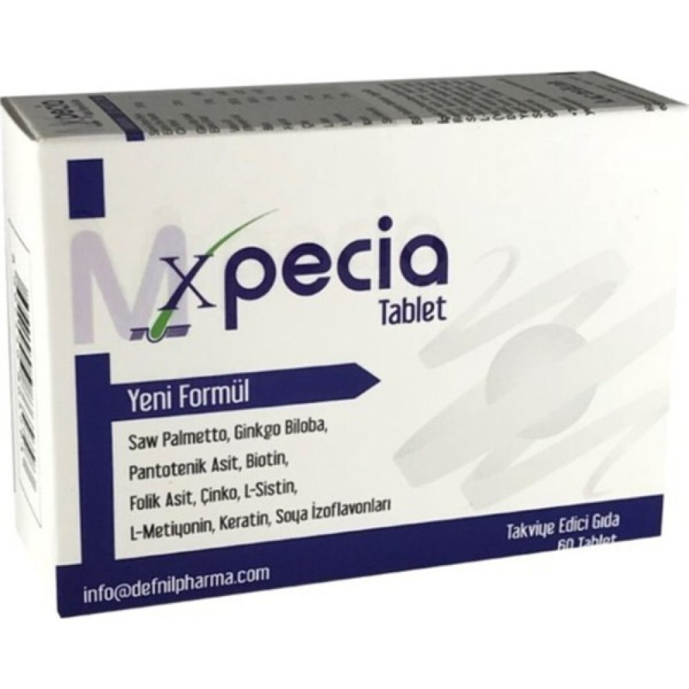 M Xpecia (Erkek) 60 Tablet Geliştirilmiş Yeni Saç Bakım Maskeleri & Serumlar & Spreyler Fiyatı