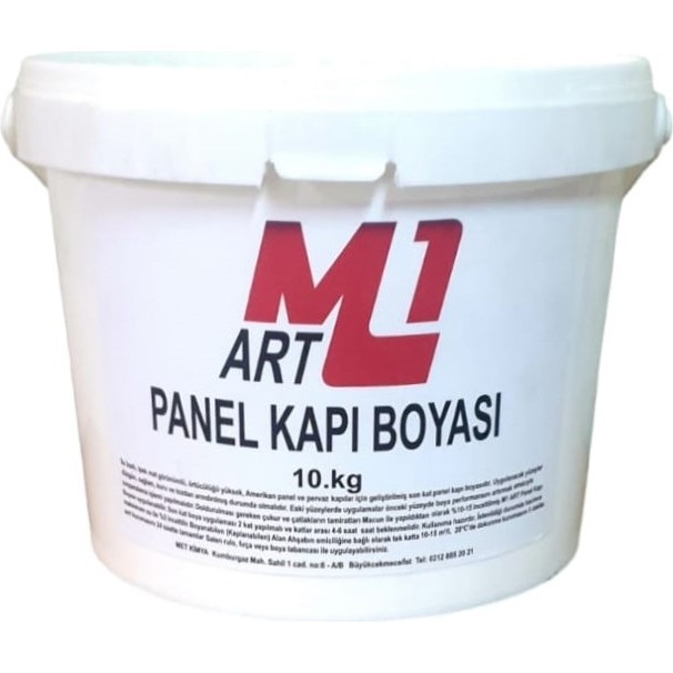 M1 Art Su Bazlı Panel Kapı Boyası Mat Beyaz 10.kg Diğer Fiyatı